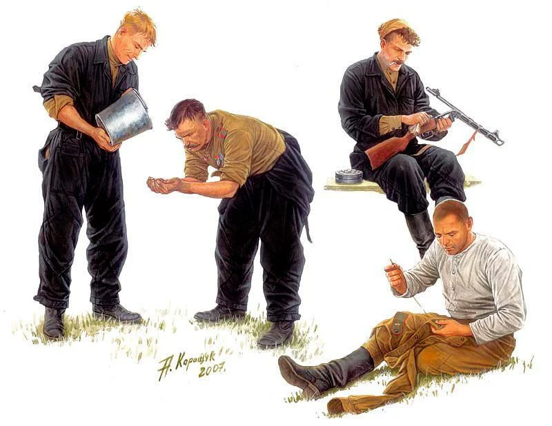 1/35 Master Box - Russian Tankmen Kursk (1943-44) 3535