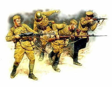 1/35 Master Box Soviet Infantry in Action Eastern Front 1941-42 (x4)