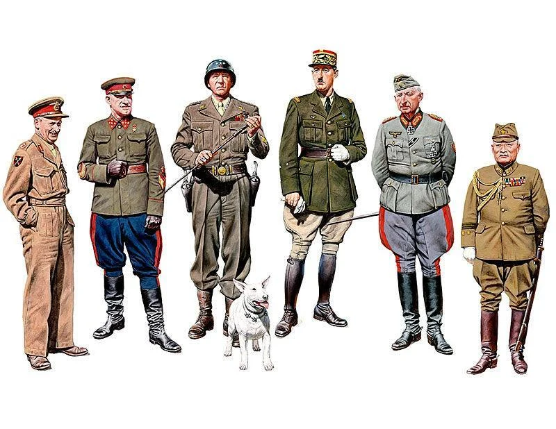 1/35 Master Box - The Generals of WWII 35108