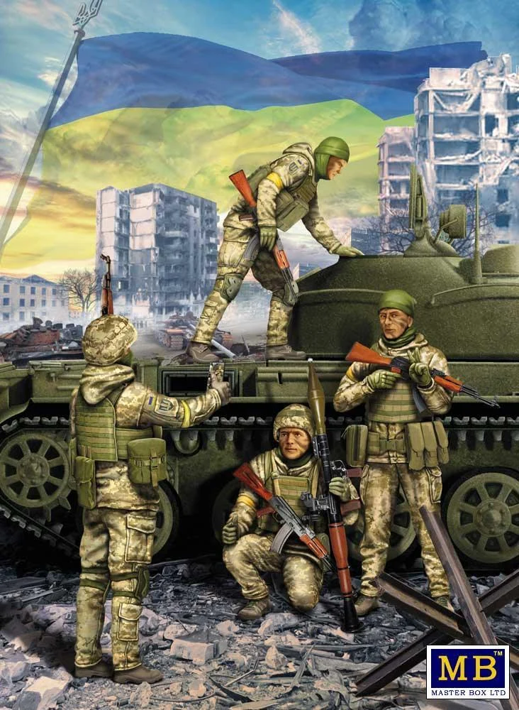 1/35 Master Box - Ukrainian Soldiers Defense of Kyiv 35223