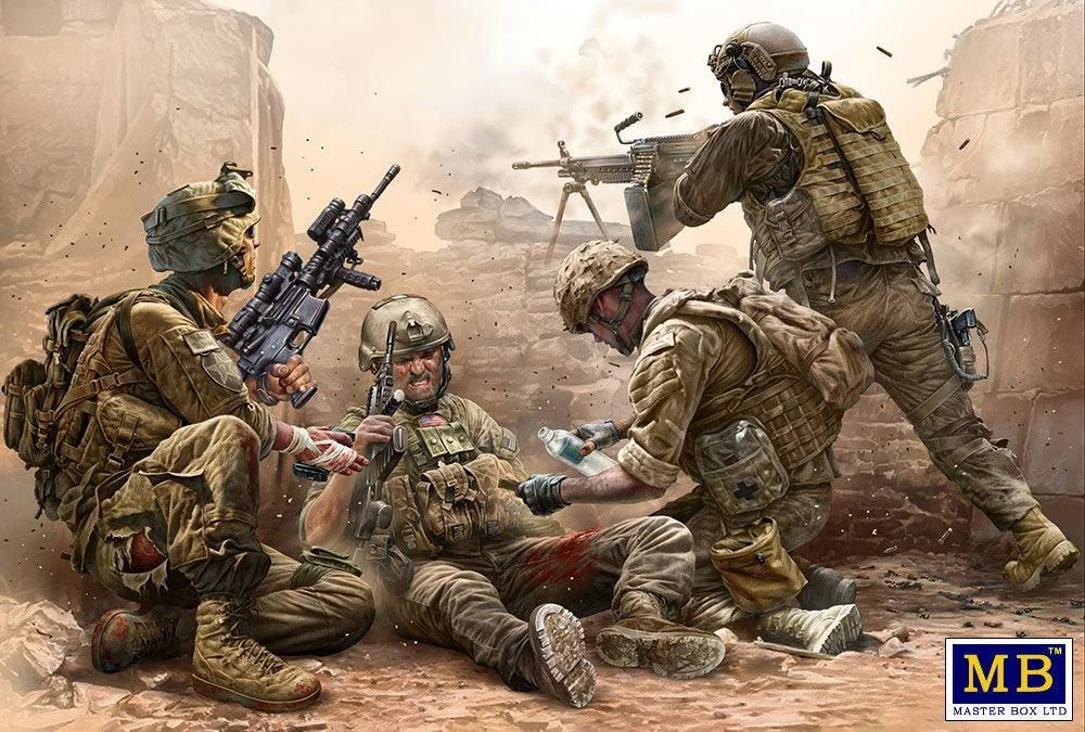 1/35 Master Box - Under Fire Modern US Infantry 35193
