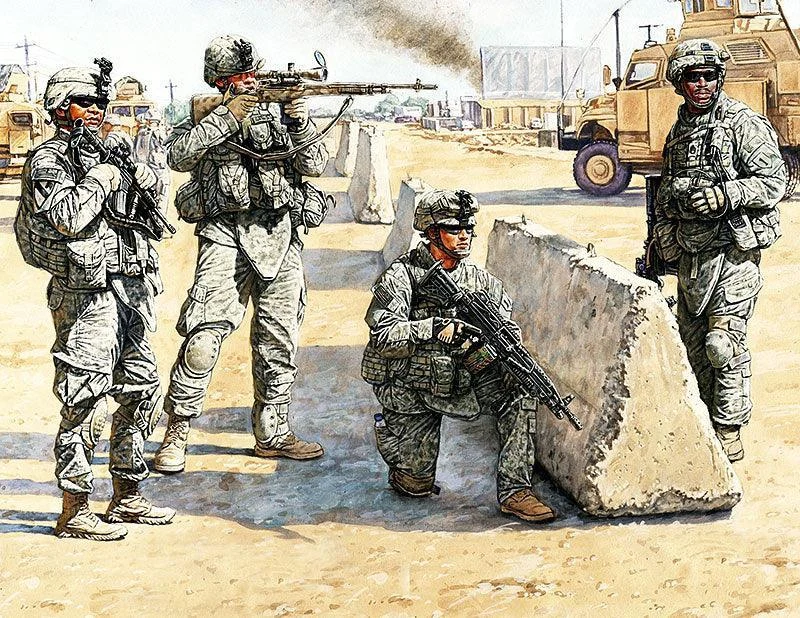 1/35 Master Box - US Check Point (Iraq 2003) 3591