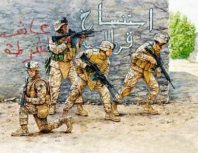 1/35 Master Box USMC Soldiers Iraq Set #1 (x4) - Master Box LTD