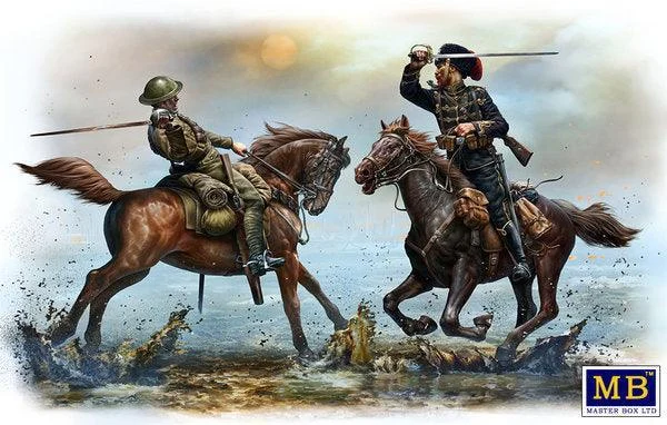 1/35 Master Box - WWI British & German Fighting Cavalrymen 35184