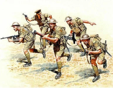 1/35 Master Box WWII British Infantry N.Africa (x5) - Master Box LTD