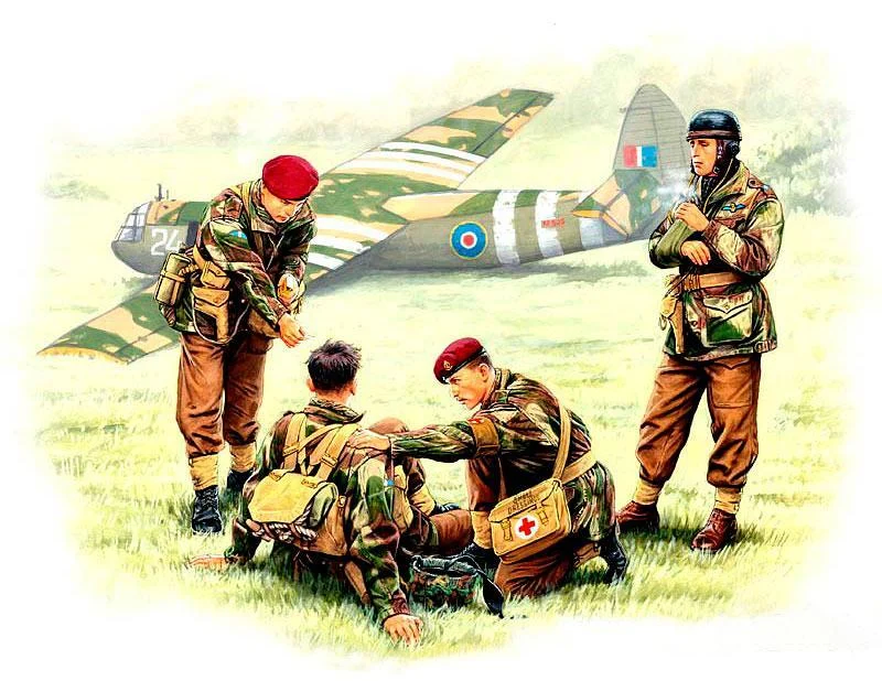 1/35 Master Box - WWII British Paratroopers Rigid Landing Operation 3534