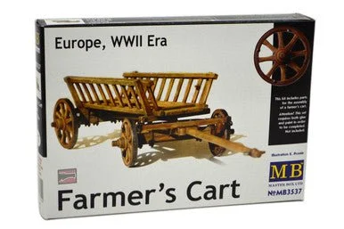 1/35 Master Box WWII Era Europe Farmer's Cart Plastic Model Kit - Master Box LTD