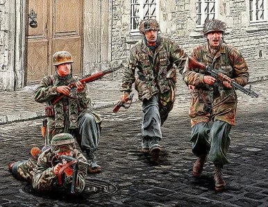 1/35 Master Box WWII German Paratroopers (x4) - Master Box LTD