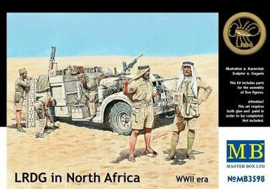 1/35 Master Box WWII Long Range Desert Group (LRDG) (x5 figures) - Master Box LTD