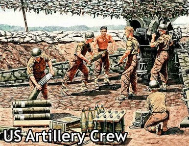 1/35 Master Box WWII US Artillery Crew (x6) - Master Box LTD