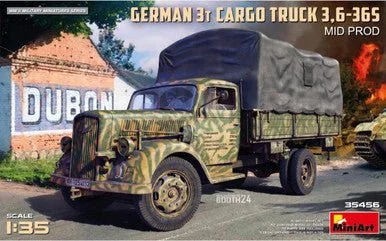 1/35 Miniart German 3t Cargo Truck 3,6-36s MID Plastic Model Kit