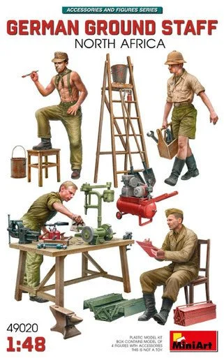 1/35 Miniart German Ground Staff w/Accessories North Africa