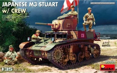 1/35 Miniart Japanese M3 Stuart & Crew Figures Plastic Model Kit