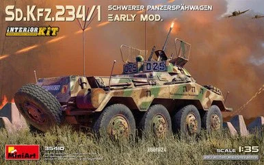 1/35 Miniart Sd.Kfz.234/1 Schwerer Panzerspahwagen Early Mod w/Interior Plastic Model Kit