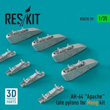 1/35 Reskit AH-64 Apache late pylons for Meng kit