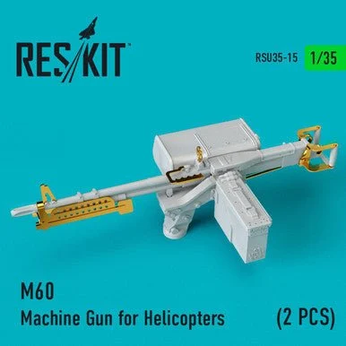 1/35 Reskit Browning M60 Machine Gun for Helicopters (2 pcs)