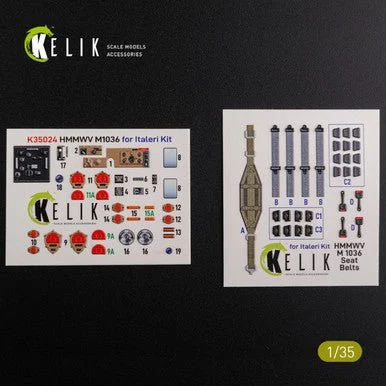 1/35 Reskit Humvee HMMWV M1036 with TOW Desert version Interior 3D Decal for Italeri kit