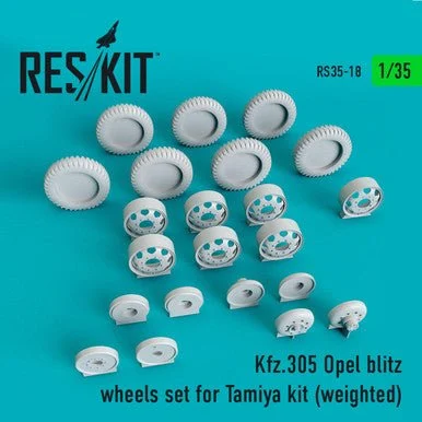 1/35 Reskit Kfz.305 Opel blitz wheels set for Tamiya Kit (weighted) (1/35)