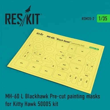 1/35 Reskit MH-60 L Blackhawk Painting Masks for Kitty Hawk 50005 kit (1/35)
