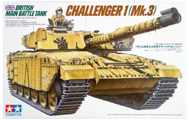 1/35 Tamiya British Mbt Challenger 1 Mk3 35154