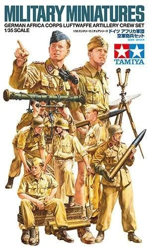 1/35 Tamiya German Artillery Crew Set Africa Corps Luftwaffe 35343