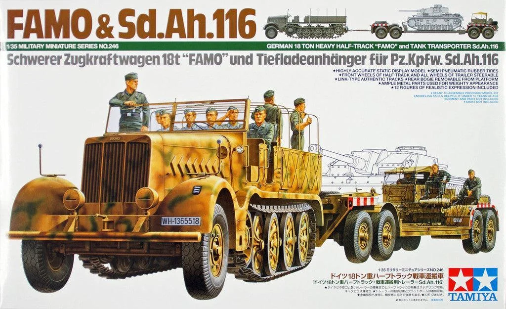 1/35 Tamiya German "Famo" & Tank Transport 35246