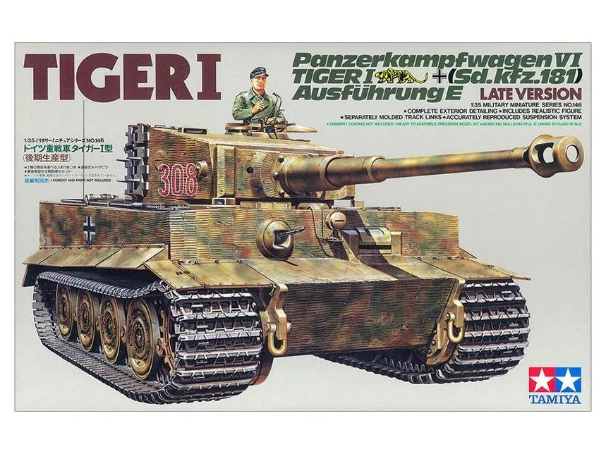 1/35 Tamiya German Heavy Tiger I Late Version 35146