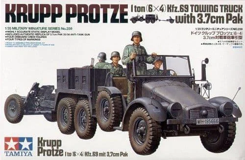 1/35 Tamiya German Krupp Towing Truck w/37mm Pak 35259