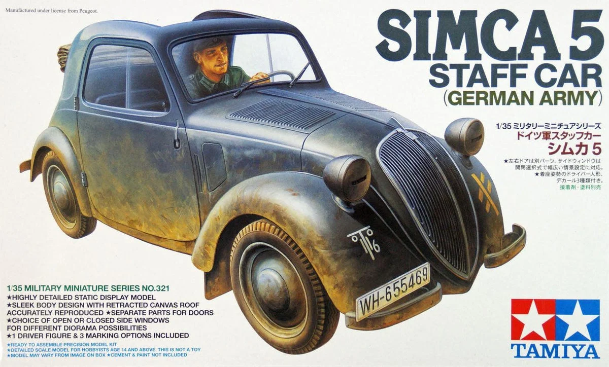 1/35 Tamiya German Simca 5 Staff Car 35321