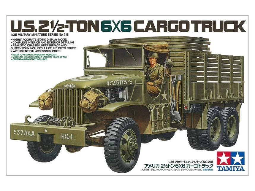 1/35 Tamiya U.S. 2.5 Ton 6x6 Cargo Truck 35218