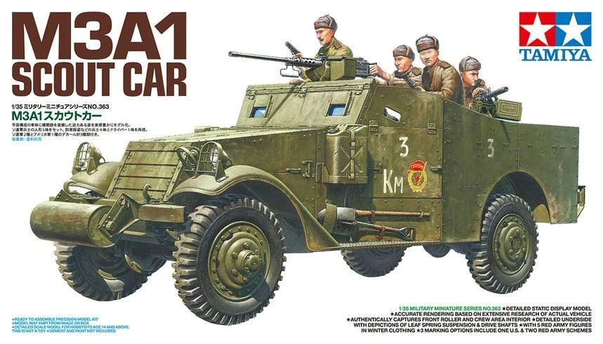 1/35 Tamiya U.S. M3A1 Scout Car 35363