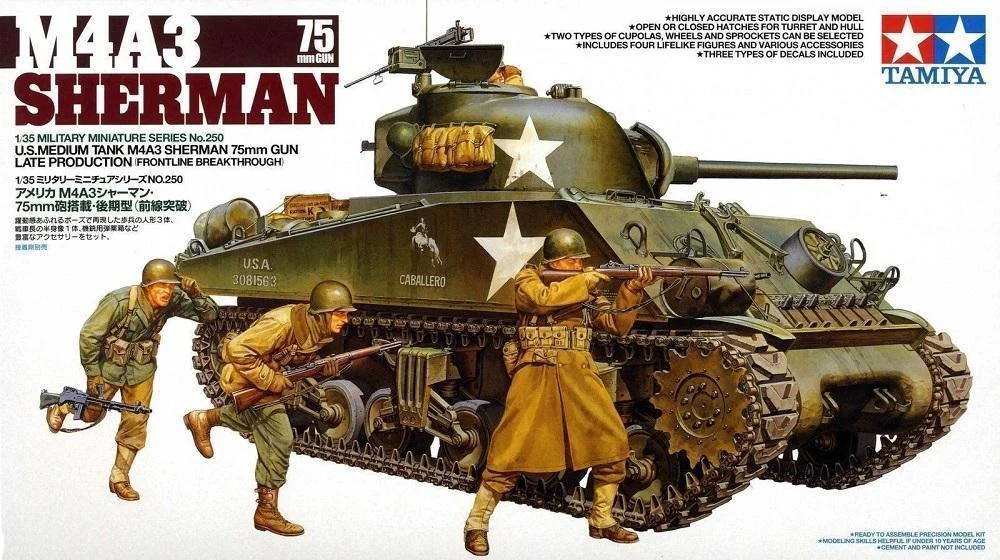 1/35 Tamiya U.S. M4A3 Sherman 75mm 35250