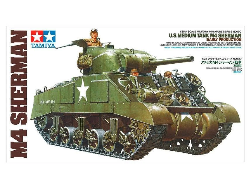 1/35 Tamiya U.S. Medium Tank M4 Sherman 35190