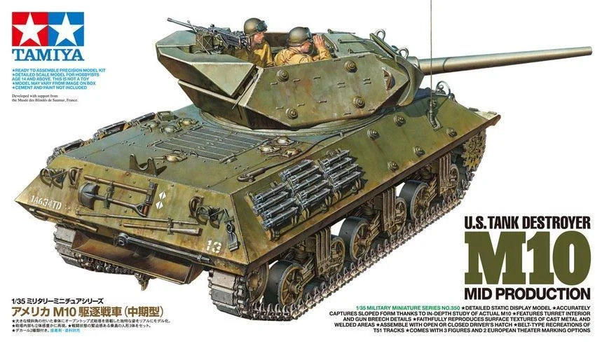 1/35 Tamiya U.S. Tank Destroyer M10 Mid Production 35350