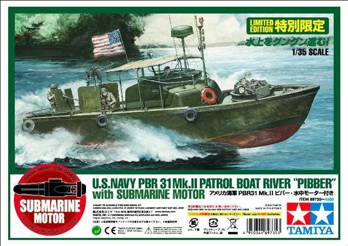 1/35 Tamiya US Navy PBR 31 Mk.II Pibber with Submarine Motor - 89735