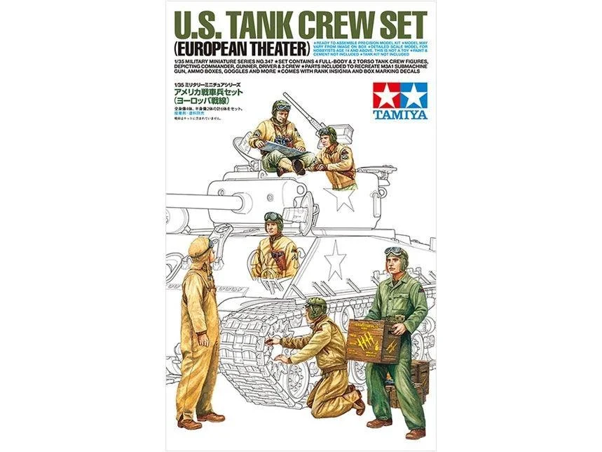 1/35 Tamiya US Tank Crew Set European Theater 35347