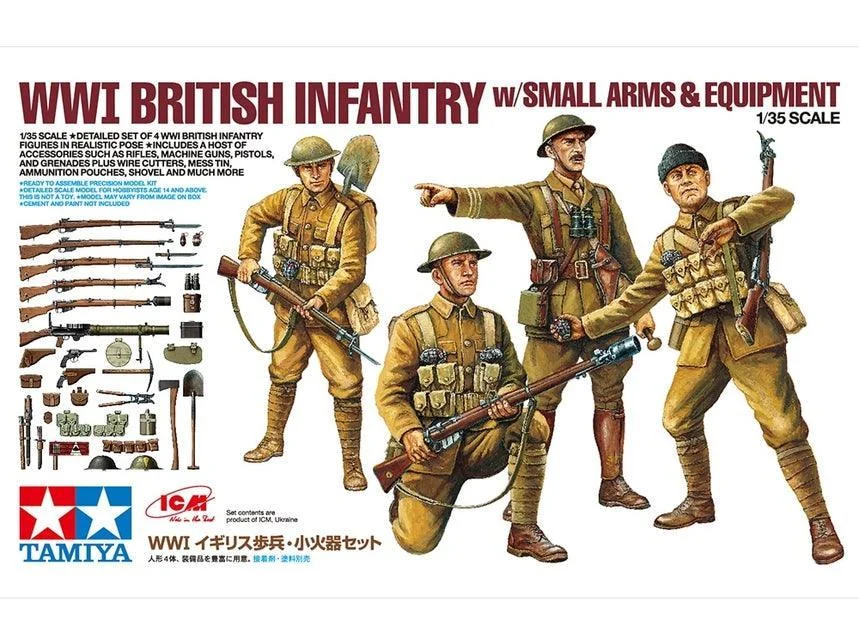 1/35 Tamiya WWI British Infantry w/Small Arms & Equipment 32409
