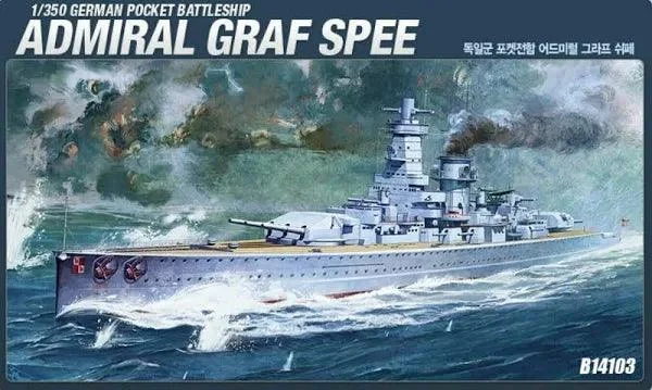 1/350 Academy Graf Spee Pocket Battleship 14103 - Academy Models