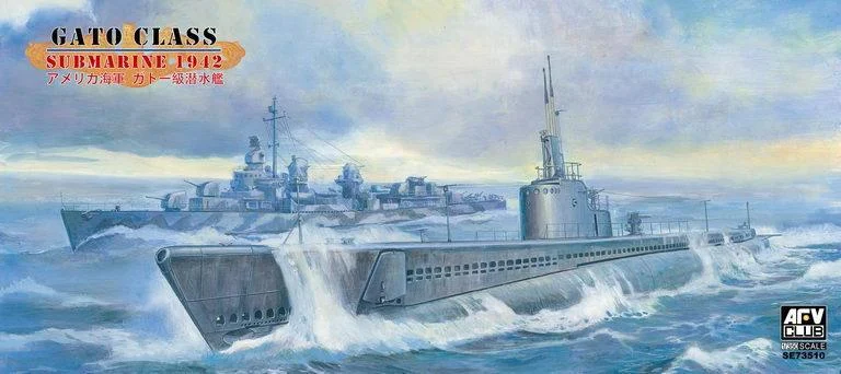 1/350 AFV Gato Class Submarine 1942 SE73510 - AFV Club Models