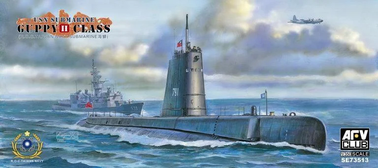 1/350 AFV USN GUPPY II CLASS SUBMARINE SE73513 - AFV Club Models