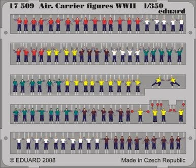 1/350 Eduard Aircraft Carrier Figures WWII (Pre-Painted)