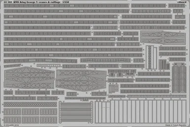 1/350 Eduard HMS King George V Cranes & Railings for TAM