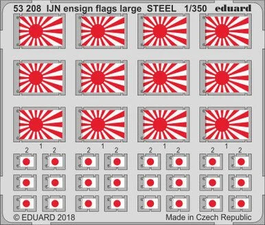 1/350 Eduard IJN Ensign Flags Steel (Pre-Painted)