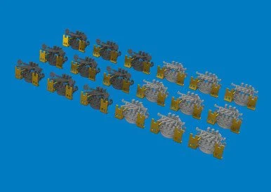 1/350 Eduard IJN Type 96 25mm AA gun (triple) PRINT Brassin for