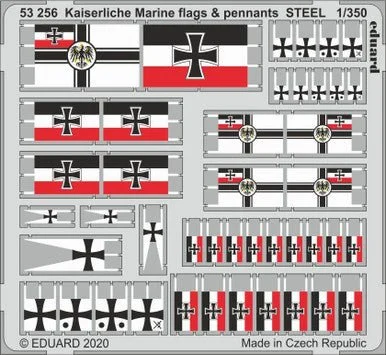 1/350 Eduard Kaiserlische Marine Flags & Pennants Steel (Pre-Painted)