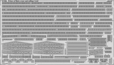 1/350 Eduard Prince of Wales Cranes & Railings for TAM