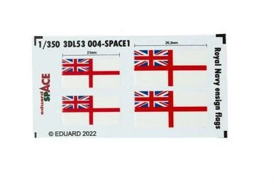 1/350 Eduard Royal Navy ensign flags Space