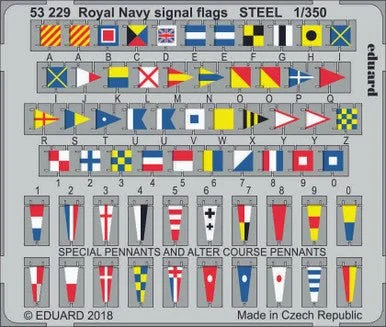 1/350 Eduard Royal Navy Signal Flags Steel (Pre-Painted)