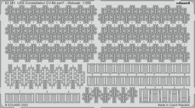 1/350 Eduard USS Constellation CV64 Part 1 Lifeboats for Trumpeter