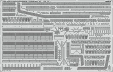 1/350 Eduard USS Constellation CV64 Part 3 Railings & Safety Nets for Trumpeter